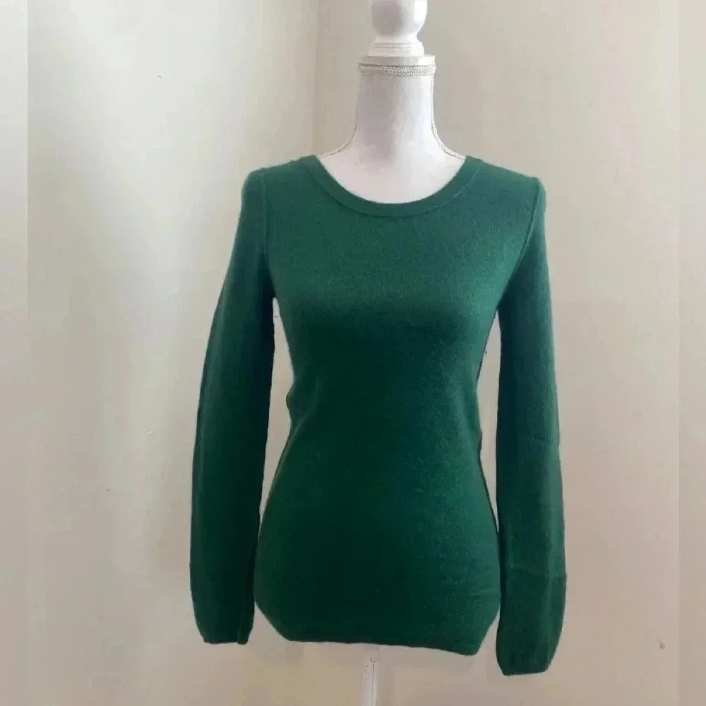 FENN WRIGHT MANSON Cashmere Hunter Green Sweater Size Small